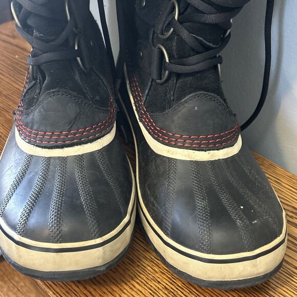 Sorel Womens Joan of Arctic Black Waterproof Leather Snow Boots LL5115-011 Sz 10 - Picture 12 of 13